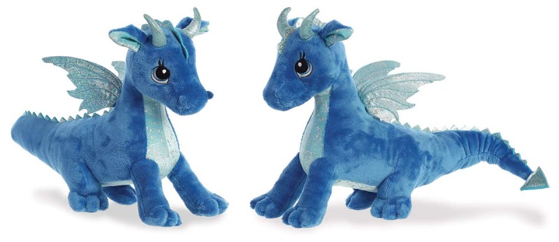 Aurora World Sparkle Tales Indigo Dragon Soft Toy