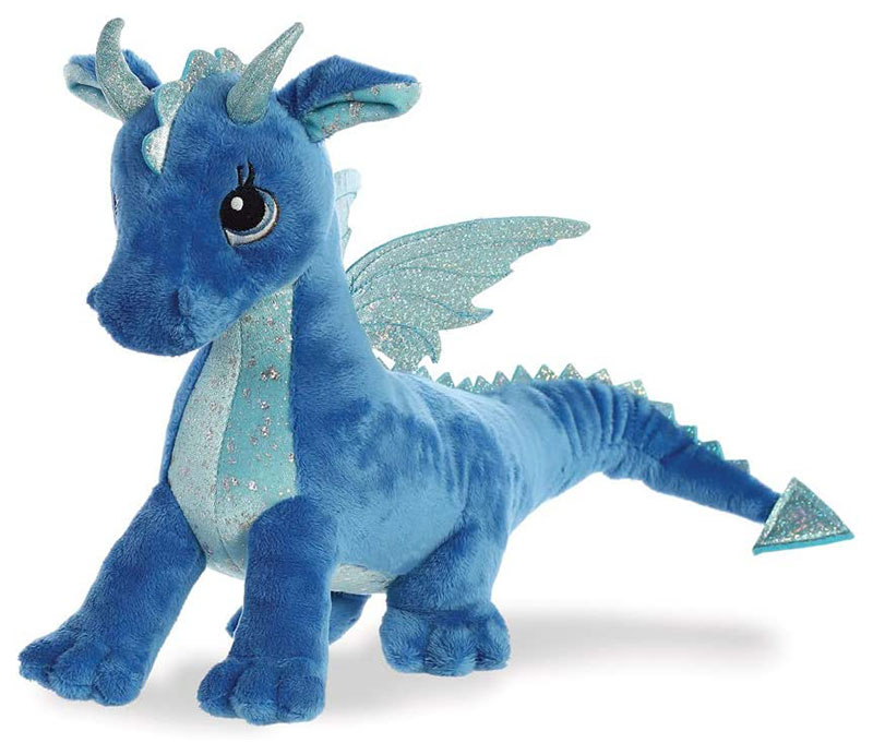Aurora World Sparkle Tales Indigo Dragon Soft Toy