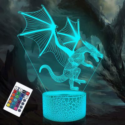 3D Illusion Dragon Lamp