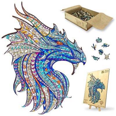 Wooden 280 Piece XL Dragon Jigsaw Puzzle