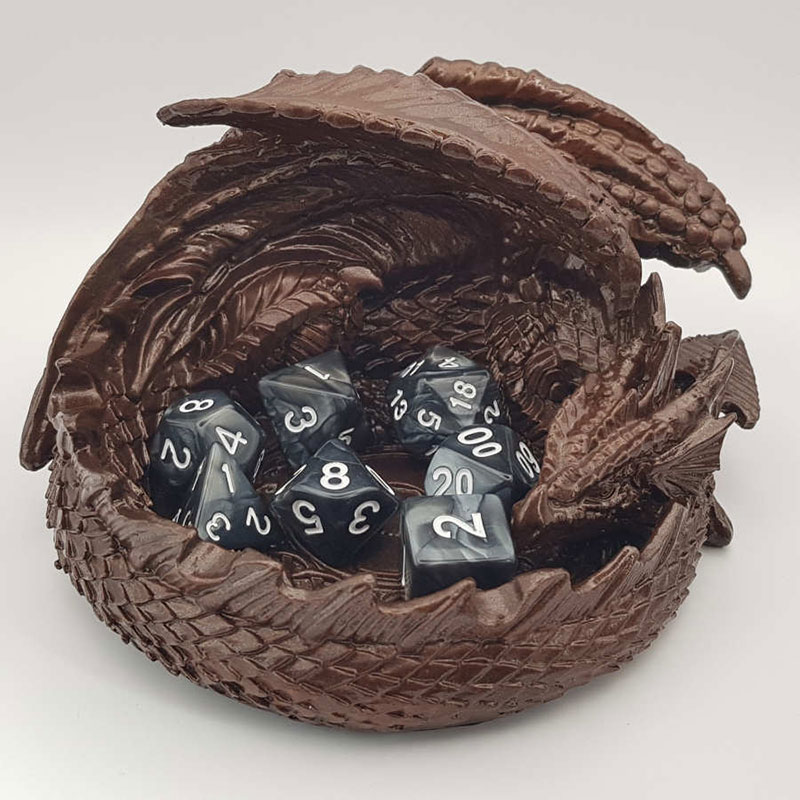 Bronze DND Dragon Dice Holder