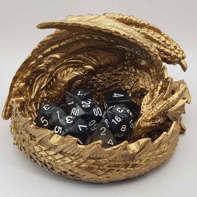 Gold DND Dragon Dice Holder