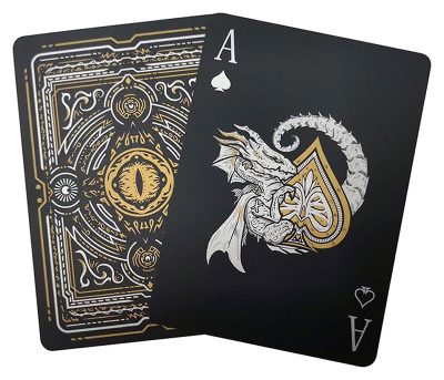 Acelion Waterproof Plastic Dragon Playing Cards