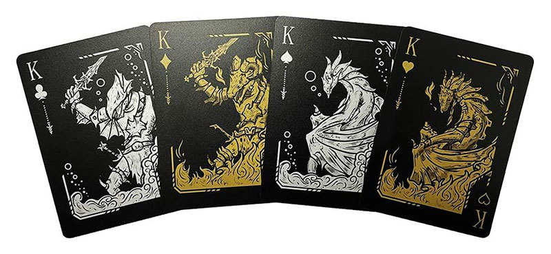 Acelion Waterproof Plastic Dragon Playing Cards