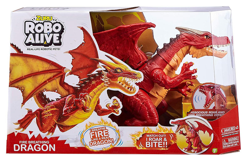 ZURU Robo Alive Fire Breathing Roaring Dragon